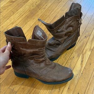 BareTraps Brown Ankle Booties